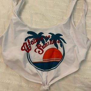 Walking on sunshine cute swim top